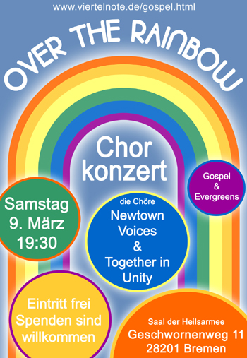 Newtown Voices Gospelkonzert 9. März Bremen