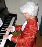 Klavierschüler als Mozart